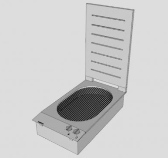 电动烧烤机SU模型下载_sketchup草图大师SKP模型