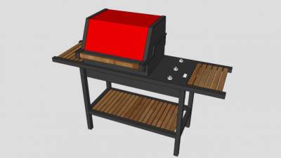 燃气烤肉机SU模型下载_sketchup草图大师SKP模型