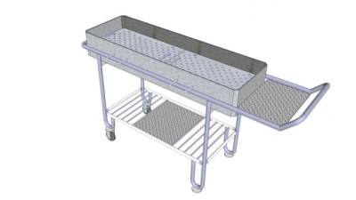 移动式金属烧烤架SU模型下载_sketchup草图大师SKP模型