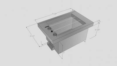 庭院燃气烧烤架SU模型下载_sketchup草图大师SKP模型