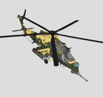 土耳其侦察直升机SU模型下载_sketchup草图大师SKP模型