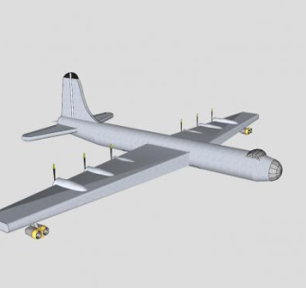 双翼飞机SU模型下载_sketchup草图大师SKP模型
