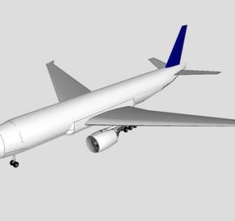 航空波音飞机SU模型下载_sketchup草图大师SKP模型