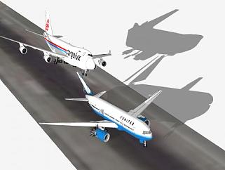 卡哥卢航空公司飞机SU模型下载_sketchup草图大师SKP模型