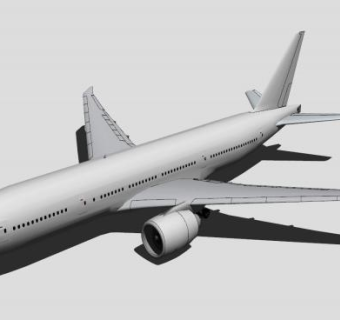 波音航空飞机SU模型下载_sketchup草图大师SKP模型