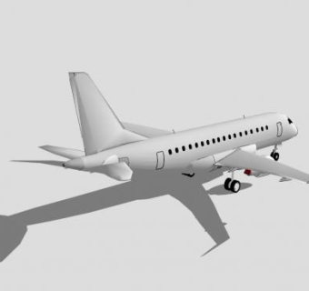 新翼型公司飞机SU模型下载_sketchup草图大师SKP模型