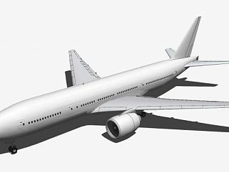 航班波音飞机SU模型下载_sketchup草图大师SKP模型