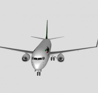 马汉航空公司飞机SU模型下载_sketchup草图大师SKP模型