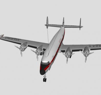 洛克希德航空飞机SU模型下载_sketchup草图大师SKP模型