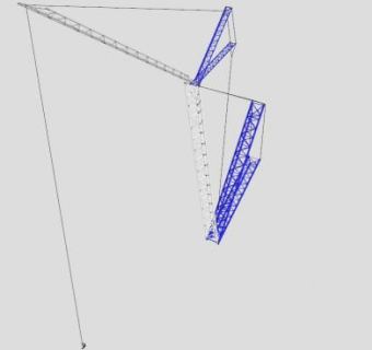 工业履带式起重机SU模型下载_sketchup草图大师SKP模型