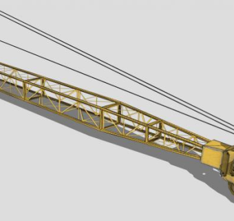 履带起重机臂设备SU模型下载_sketchup草图大师SKP模型