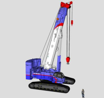 多田野履带吊SU模型下载_sketchup草图大师SKP模型