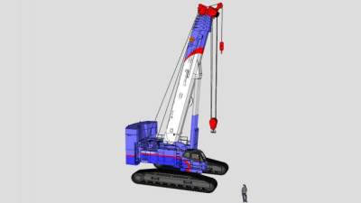 多田野履带吊SU模型下载_sketchup草图大师SKP模型