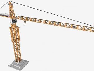 塔吊<em>建筑工业</em>设备SU模型下载_sketchup草图大师SKP模型