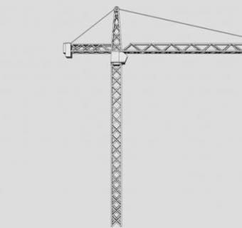 工业设备塔式起重机SU模型下载_sketchup草图大师SKP模型