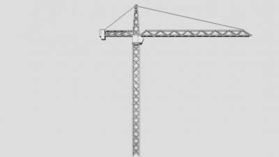 工业设备塔式起重机SU模型下载_sketchup草图大师SKP模型