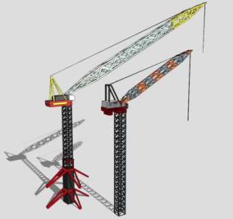 起重机塔吊SU模型下载_sketchup草图大师SKP模型