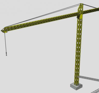 工业设备履带吊SU模型下载_sketchup草图大师SKP模型