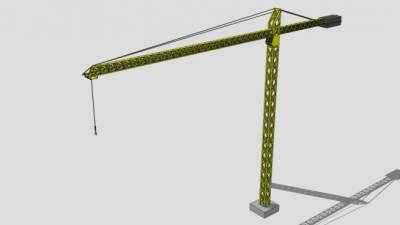 工业设备履带吊SU模型下载_sketchup草图大师SKP模型