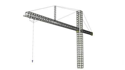 工业履带吊设备SU模型下载_sketchup草图大师SKP模型