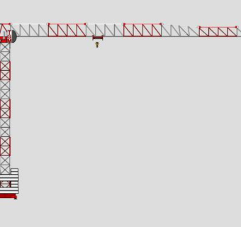 塔式起重机工业设备塔吊SU模型下载_sketchup草图大师SKP模型