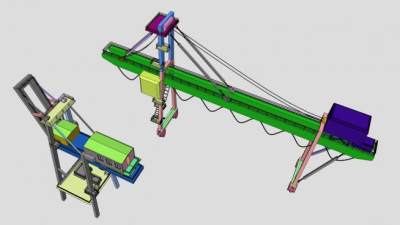 塔吊设备起重机SU模型下载_sketchup草图大师SKP模型