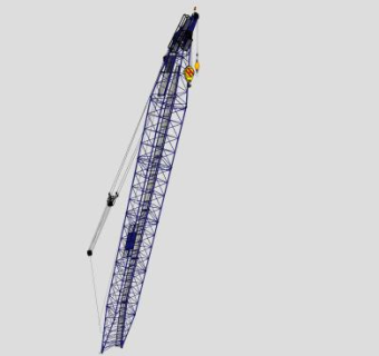 工业塔吊吊杆SU模型下载_sketchup草图大师SKP模型