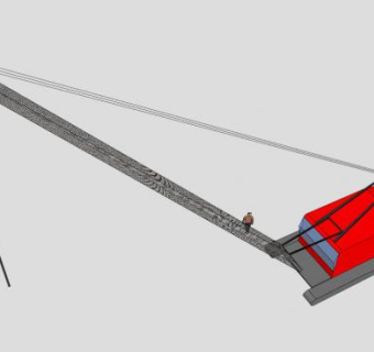 抗起球起重机SU模型下载_sketchup草图大师SKP模型