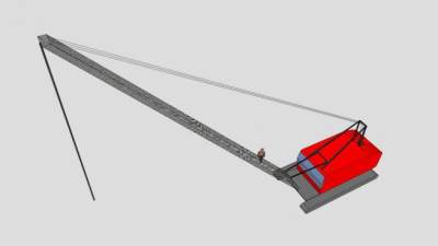 抗起球起重机SU模型下载_sketchup草图大师SKP模型