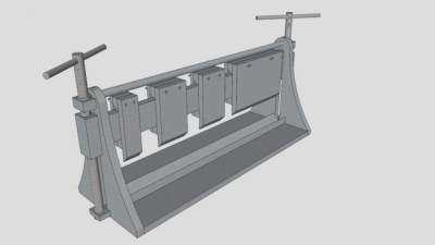 折叠式折页切割机SU模型下载_sketchup草图大师SKP模型