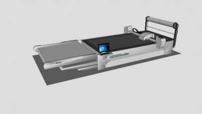 呈束状机器切割机SU模型下载_sketchup草图大师SKP模型