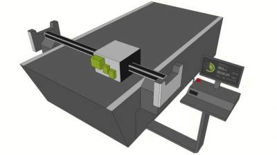 裁切机切割机SU模型下载_sketchup草图大师SKP模型