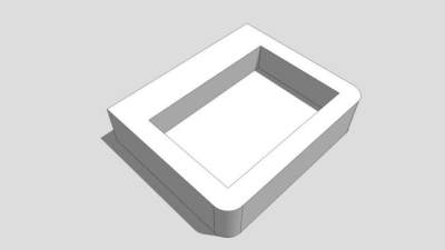 圆角台盆SU模型下载_sketchup草图大师SKP模型