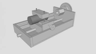 机器螺母切割机SU模型下载_sketchup草图大师SKP模型