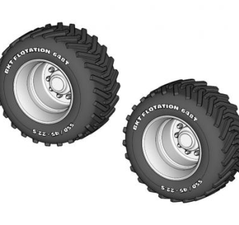 特大漂浮轮胎农场卡车SU模型下载_sketchup草图大师SKP模型