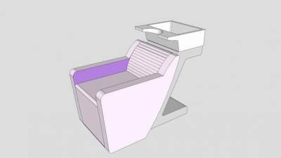 洗发水洗发椅SU模型下载_sketchup草图大师SKP模型