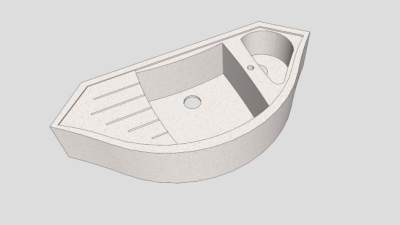 厨房水槽与排水板SU模型下载_sketchup草图大师SKP模型