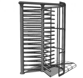 全高度旋转栅门SU模型下载_sketchup草图大师SKP模型