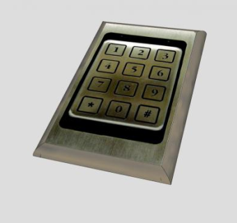 博世门禁键盘SU模型下载_sketchup草图大师SKP模型