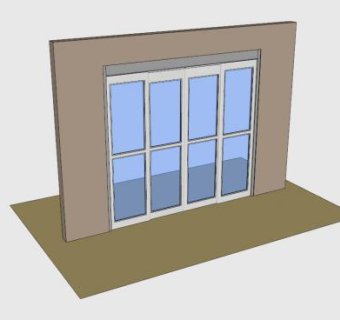 访问控制双部件SU模型下载_sketchup草图大师SKP模型