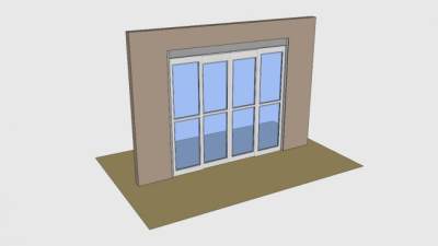 访问控制双部件SU模型下载_sketchup草图大师SKP模型