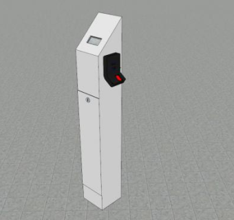 读卡器门禁访问SU模型下载_sketchup草图大师SKP模型