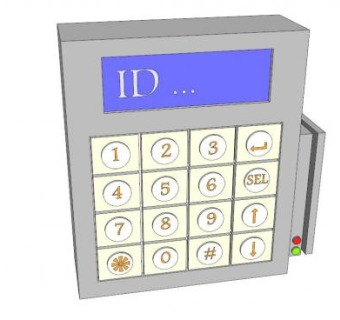 访问控制门禁SU模型下载_sketchup草图大师SKP模型