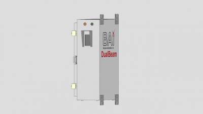 双梁条码阅读器与墙壁安装SU模型下载_sketchup草图大师SKP模型