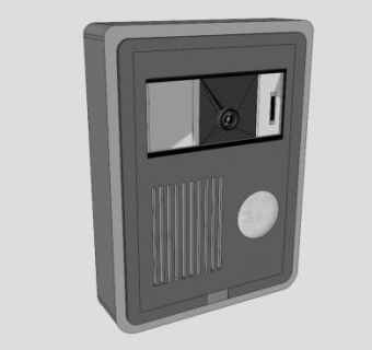 视频对讲机门SU模型下载_sketchup草图大师SKP模型