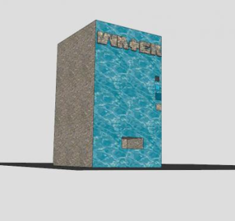 自动售货机器材SU模型下载_sketchup草图大师SKP模型