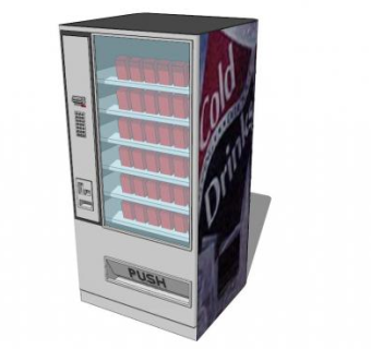 自动贩卖机SU模型下载_sketchup草图大师SKP模型