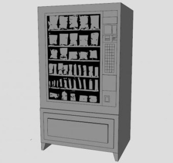 自动售货机移动SU模型下载_sketchup草图大师SKP模型