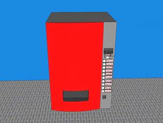 可乐饮料售货机SU模型下载_sketchup草图大师SKP模型