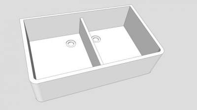厨房洗涤双槽SU模型下载_sketchup草图大师SKP模型